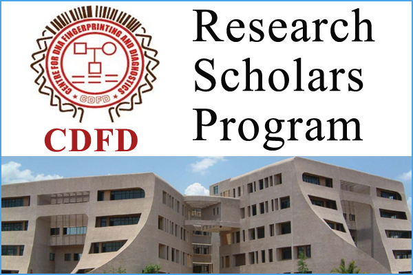 CDFD Hyderabad Research Scholarship Program