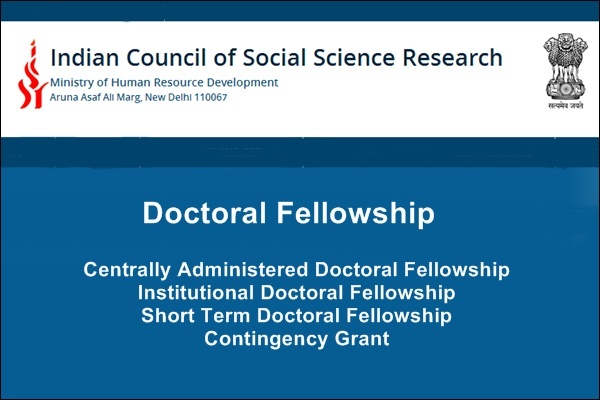 Indian Council of Social Science Research (ICSSR) Doctoral Fellowships for Indian Scholars in India