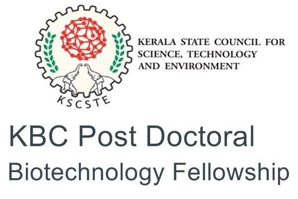 Kerala Biotechnology Commission Post Doctoral Fellowship in Biotechnology