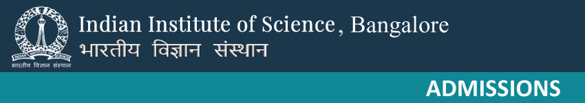 Indian Institute of Science, Bangalore Research Programmes Admissions 2018