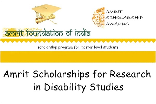 Amrit Scholarships for Disability Studies