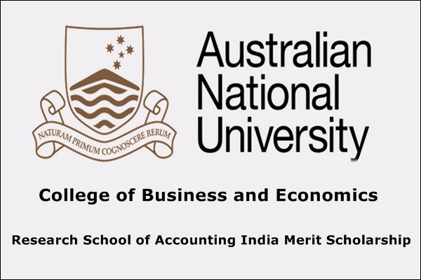 ANU Research School of Accounting India Merit Scholarship