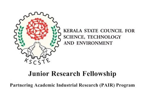 KSCSTE Junior Research Fellowship Partnering Academic Industrial Research (PAIR) Program