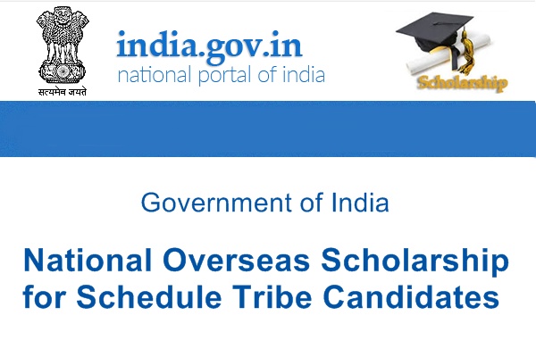 National Overseas Scholarship for ST Candidates