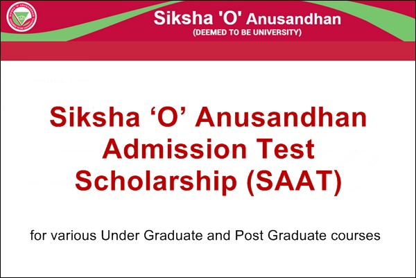 Siksha 'O' Anusandhan Admission Test Scholarship (SAAT)